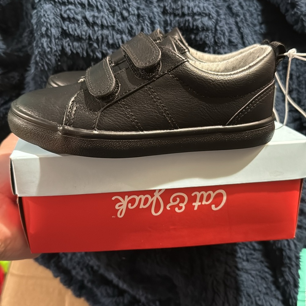 Cat & Jack Toddler Black Velcro Shoes